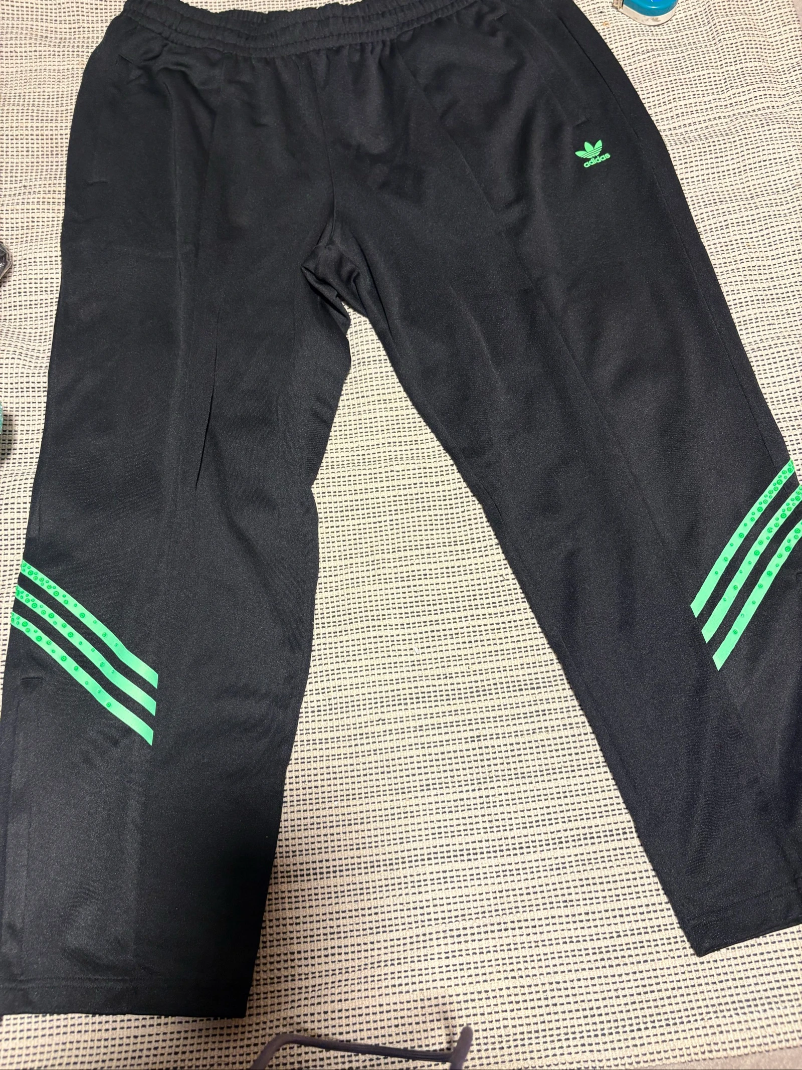 pantalon adidas originals x swarovski track pant 2xl negro verde cristal rhinestone joggers